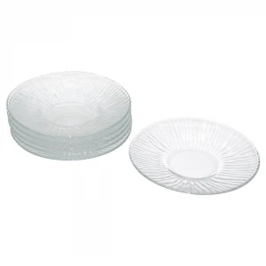 ALMARANDI PYRAMID GLASS IR-5.5  ( 6PCS ) CAM ÇAY TABAK*12