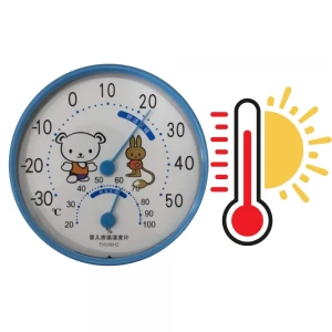 TERMOMETRE ISI - NEM ÖLÇER ÇAP: 13CM ÇOCUK TEMALI