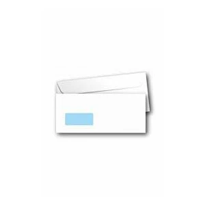 ASİLDOĞAN SA-086937 ( BEYAZ ) ( PENCERELİ & KRAFT ) DİPLOMAT ZARF 90GR.105X240MM ( 500LÜ )*1X10