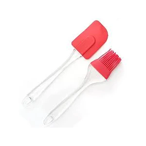 BAYSA-210  ( 2PCS SET ) ( BÜYÜK BOY ) SİLİKON YUMURTA FIRÇASI & SPATULA*10X36