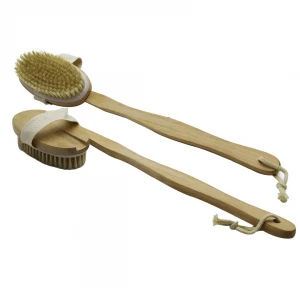 BAYSA-979 ( ELE GEÇMELİ & SAPLI ) AHŞAP SIRT KESESİ DUŞ FIRÇASI LİFİ*120