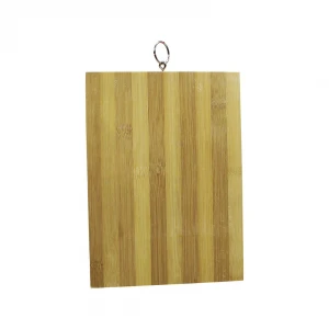 BELLA HOUSE K-0766 ( 18X28CM ) ( BEYAZ ÇİZGİLİ ) BAMBU AHŞAP KESİM PANO METAL HALKALI*30