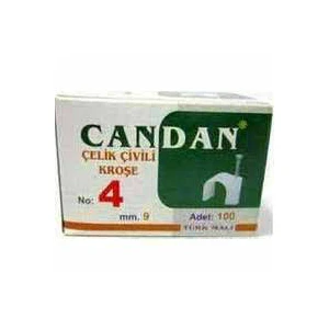 CANDAN ( NO-4 & 9MM ) ( 100PCS ) ÇİVİLİ KROŞE*10X12