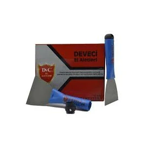 DEVECİ  DVC-74228 ( NO-10 & 100MM ) ( KAPAKLI ) ( SAPTAK ) METAL SPATULA & PLASTİK SAPLI*12X12