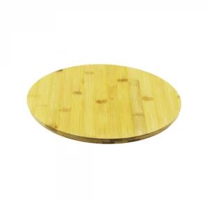 DMR HOME DMR-4944 ( YUVARLAK=30CM ) ( DÖNER TABLALI ) AHŞAP BAMBU SUNUM TEPSİSİ & MİNİ SOFRA*12