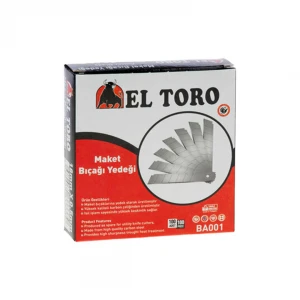 EL TORO BA-001 ( BÜYÜK ) ( 10 PCS ) FALÇATA MAKET BIÇAK AĞZI YEDEK ( 18X0.5MM )*10X40