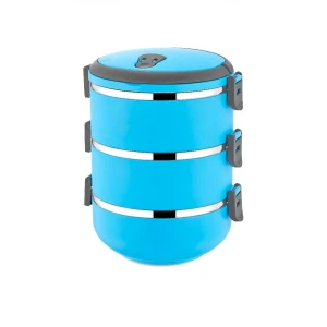 FRESHBOX ( MAVİ ) ( 3LÜ ) SEFER TASI SAKLAMA KABI ( 1.8LT )*24