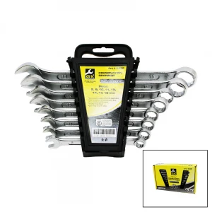 GK TOOLS ( 8PCS ) ( KOMBİNE ) ( 8-19MM ) ANAHTAR TAKIMI ( PLASTİK STAND & TAŞIMA APARATLI )*40