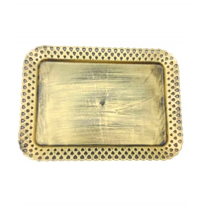 İBİCO ( DİKTÖRTGEN ) ESKİTME ANTİK RENKLİ TEPSİ 30x40CM*80