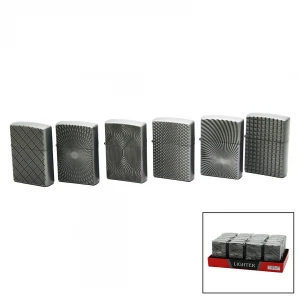 İBİCO LIGHTER SDA-20 ( GRİ & KABARTMA ) ZİPPO ÇAKMAK*24X20