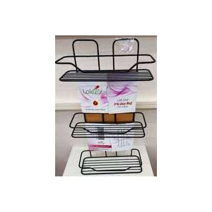 LALEZAR LZR-626 ZAMBAK 3LÜ RAF SİYAH BEYAZ*10