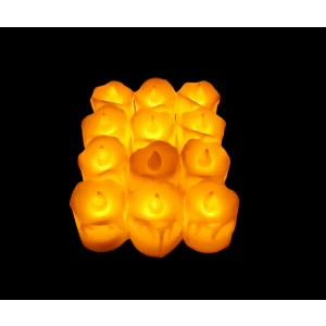 LED PLAS NO-215 ( 3X4CM ) AKAN MUM MODELİ LEDLİ PİLLİ MUM*12X100