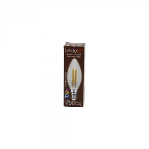 LEDOLET ( 4W=45W & E14 ) ( MUM ) FLAMENT LED RUSTİK AMPUL ( 400LUMEN & 3000K ) ( KIRILMAZ GÖVDE )*100