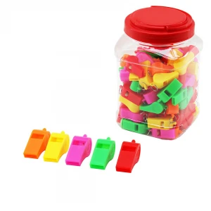 MARLA-600-R ( RENKLİ PLASTİK ) DÜDÜK ( PLS.KAVANOZ AMBALAJ )*100X40