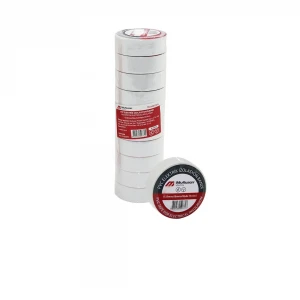 MUTLUSAN ( LÜX ) ( BEYAZ ) PVC İZOLASYON ELEKTRİK BANTI ( 0.13X19X10YDS ) ( 9.14MM )*10X50