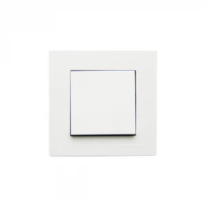 MUTLUSAN RİTA-2220 401 0201 ( POŞETLİ ) ( BEYAZ & TEKLİ ANAHTAR ) VİDALI & ÇERÇEVELİ*12X10