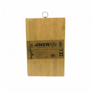 NEWLİFE CLKN-1493 18X28CM.LUX AHŞAP KOYU BAMBU KESİM PANOSU METAL KULPLU*30