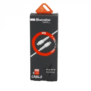 NEWONLİNE NW-TYP-TYP ( TYPE-C & TYPE-C ) CEP TELEFON & DATA ŞARJ KABLOSU ( 25W ) ( 3.0A & 1MT )*200