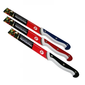 PROFESIONAL CUCHILLO MANGO-476 ( 5" ) ( RENKLİ PLS.SAPLI ) SEBZE & EKMEK BIÇAK (BRKT-301055)*12X50