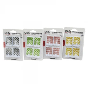 QLUX L-00135 MİRAGE ( 4PCS ) KARE YAPIŞKAN ASKI*80