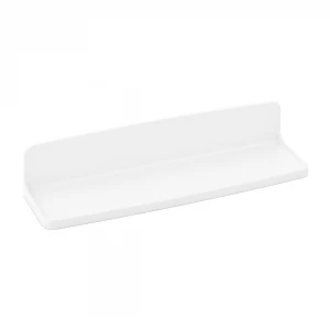 QLUX L-00647 ZEN ETEJER ( BEYAZ SERT PLASTİK ) ( YAPIŞKANLI & DUVARA MONTE ) ( 8X29.5CM )*40