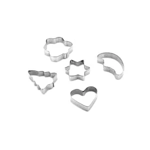 QLUX L-155 ( 5PCS ) ( METAL ) BİSKÜVİ KURABİYE KALIP*36