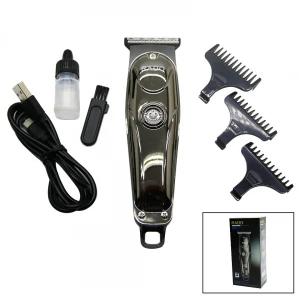 RADO RD-3710 ( GÜMÜŞ METAL KAPLAMA ) ( 2 KADEMELİ TURBO ) USB ŞARJLI SAÇ SAKAL TRAŞ MAKİNESİ*60