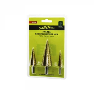 ŞAHİN TOOLS ŞHT-097 ( 3PCS ) ( HSS KADEMELİ ) MATKAP UCU SET*50
