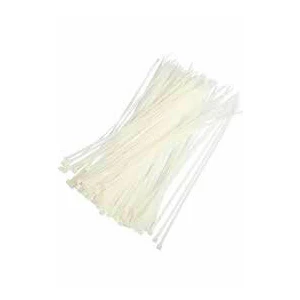 ŞAHİN TOOLS ( ŞHT-164 )  ( BEYAZ ) ( 3.6X200MM ) PLASTİK CIRT KELEPÇE ( 100PCS )*200