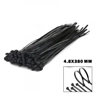 SGS TOOLS SGS-4619 ( SİYAH ) ( 4.8X380MM ) PLASTİK CIRT KELEPÇE ( 100PC )*100