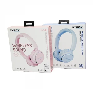 SYROX E-S16 ( S16 ) PRO ( WIRELESS ) SOUND ( 4IN1 ) BT & MICRO SD & AUX & MİKROFON ( KABLOSUZ ) KULAKLIK*60