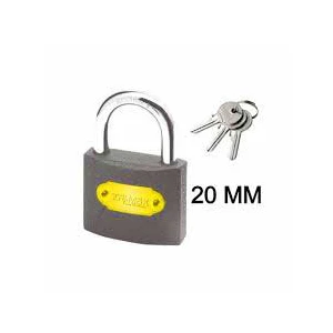 TUĞRA ÇELİK ( 20MM & GRİ ) ASMA KİLİT*12X50