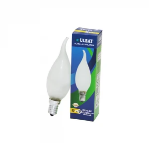 ULBAY HALOJEN ( 28W ) ( E14 ) ( SOFT & KIVRIK ) ( SARI RENK ) MUM AMPUL*10X10