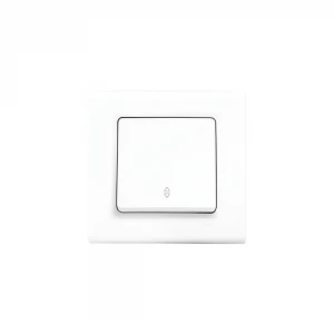 VİKO-91400004 LİNNERA S ( VAVİEN & ÇERÇEVELİ ) TEKLİ ANAHTAR ( BEYAZ )*12X10