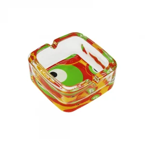 YAKUT-11095 HLANMAX PH140A-1E DESENLİ ( KARE ) ŞEFFAF KALIN CAM KÜLLÜK*48