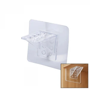 YAKUT-11527 ( RAF AYAK ) ( 4X4.5CM ) MİKA KRİSTAL & ŞEFFAF YAPIŞKANLI & VİDALAMA DELİKLİ*100X20