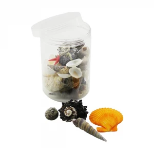 YAKUT-11574 ( KAVANOZ PLS. ) MİDYE DENİZ KABUK VAZO TAŞI*48