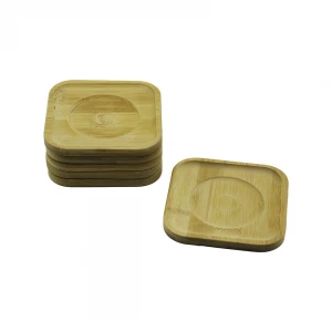 YAKUT-9680 ( 6PCS & KARE ) BAMBU ÇAY TABAK*48